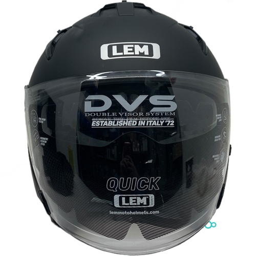 CASCO LEM QUICK MATT BLACK Talla XXL