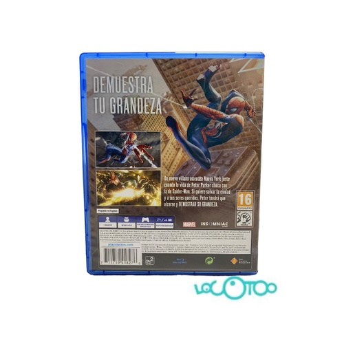 Videojuego SONY PS4 SPIDERMAN Playstation 4