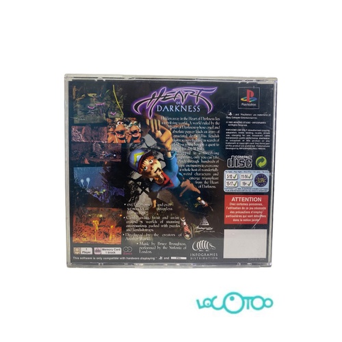 Videojuego SONY PS1 HEART OF DARKNESS Plays