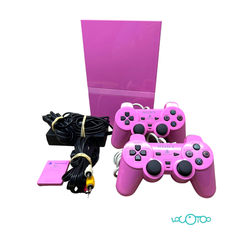 SONY PS2 SLIM PINK CON MANDO