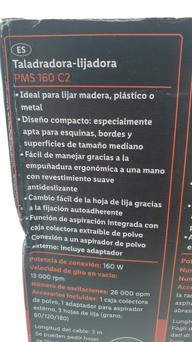 LIJADORA ELECTRICA PARKSIDE PMS 160 C2