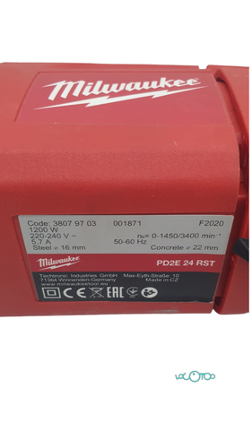 Taladro Eléctrico MILWAUKEE PD2E 24 RST Per