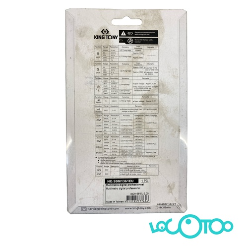 MULTIMETRO KING TONY 9DM1361