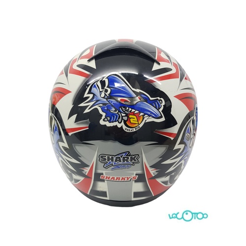 CASCO SHARK NEGRO ROJO