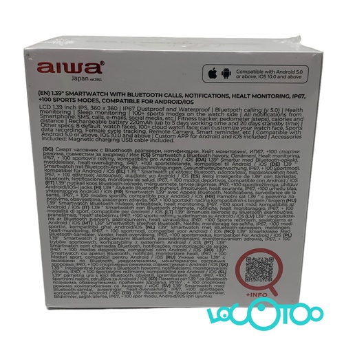 Smartwatch AIWA SW-A800 Llamada Saliente Sa