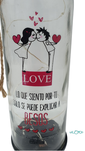 Lámpara ALEX BOG BOTELLA BESOS CON LUZ