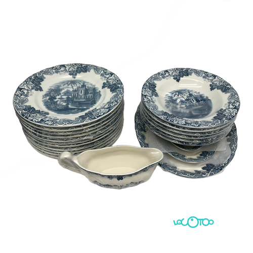 VAJILLA LA CARTUJA DE SEVILLA 20 PIEZAS