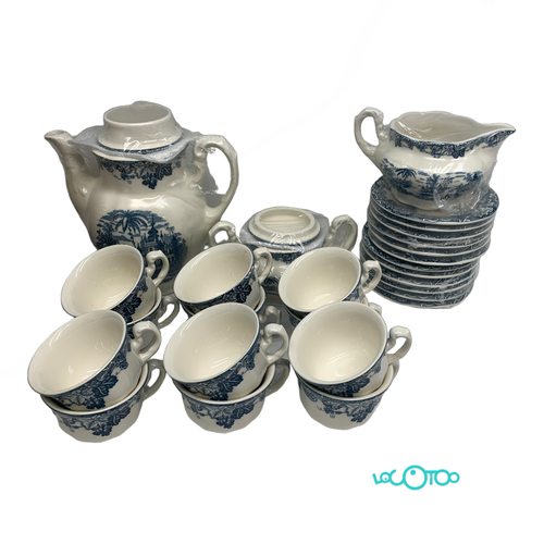 Cerámica LA CARTUJA DE SEVILLA JUEGO DE CAF