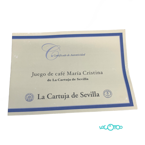 Cerámica LA CARTUJA DE SEVILLA JUEGO DE CAF