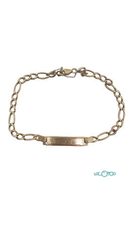 Pulsera Oro Cierre Mosquetón 22 cm