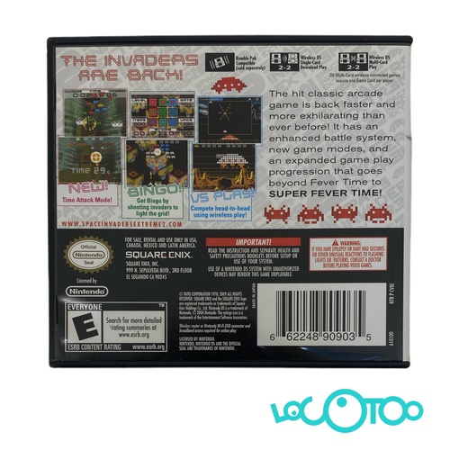 SPACE INVADERS EXTREME 2 USA VERSION DS