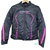 CHAQUETA MOTO SEVENTY DEGREES NEGRA Y ROSA 